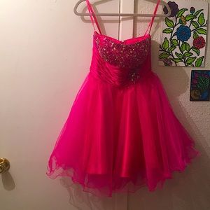 Pink prom dress